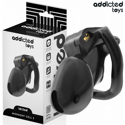 ADDICTED TOYS LOCKED - MINDNIGHT CELL PENIS CAGE SIZE S