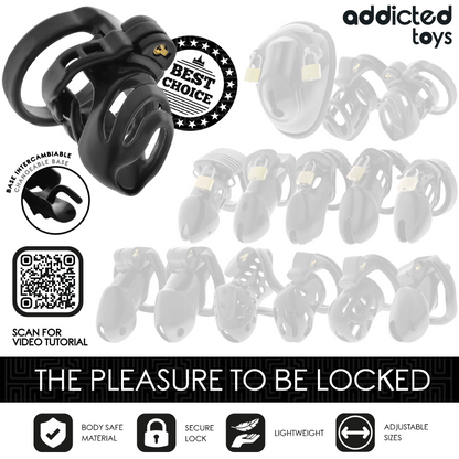 ADDICTED TOYS LOCKED - ETERNAL LOCK PENIS CAGE 9 CM
