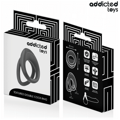 ADDICTED TOYS - DOUBLE TEXTURED PENIS RING