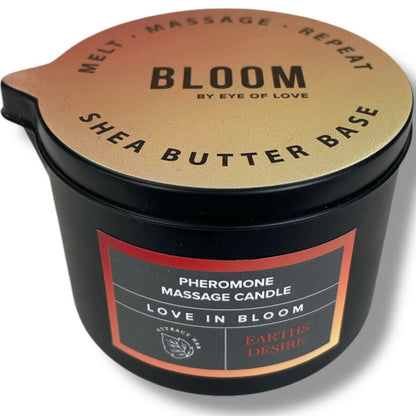 EYE OF LOVE - BLOOM MASSAGE CANDLE SATIVA EARTHS DESIRE 150 ML