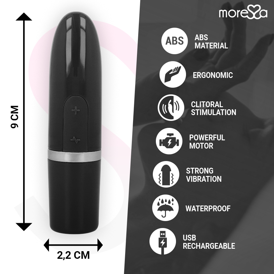 Bullet vibrator MORESSA - Ivy, črna
