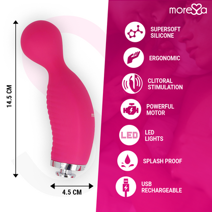 MORESSA - KIRK DUO STIMULATING WAVES + RECHARGEABLE PREMIUM SILICONE MULTI-FUNCTION MASSAGER