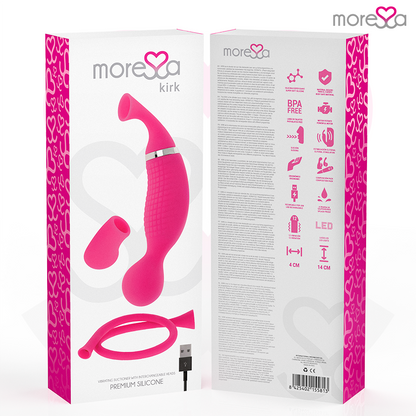 MORESSA - KIRK DUO STIMULATING WAVES + RECHARGEABLE PREMIUM SILICONE MULTI-FUNCTION MASSAGER