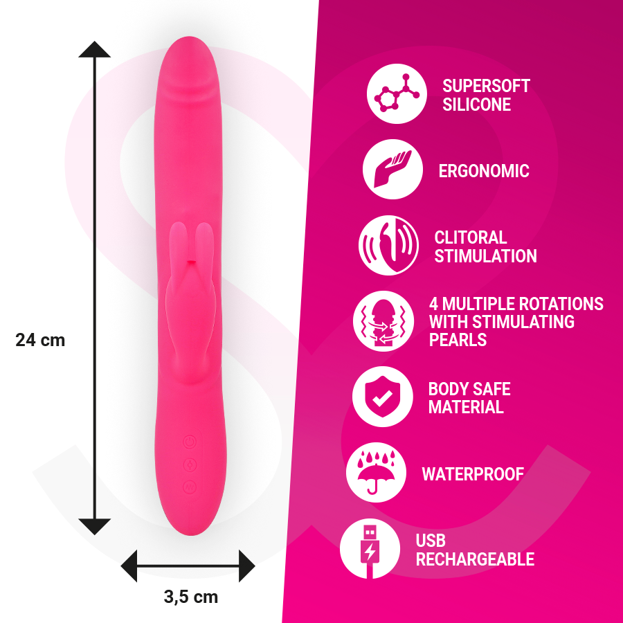 MORESSA - SOMER PREMIUM VIBRATOR Z VEČ ROTACIJAMI