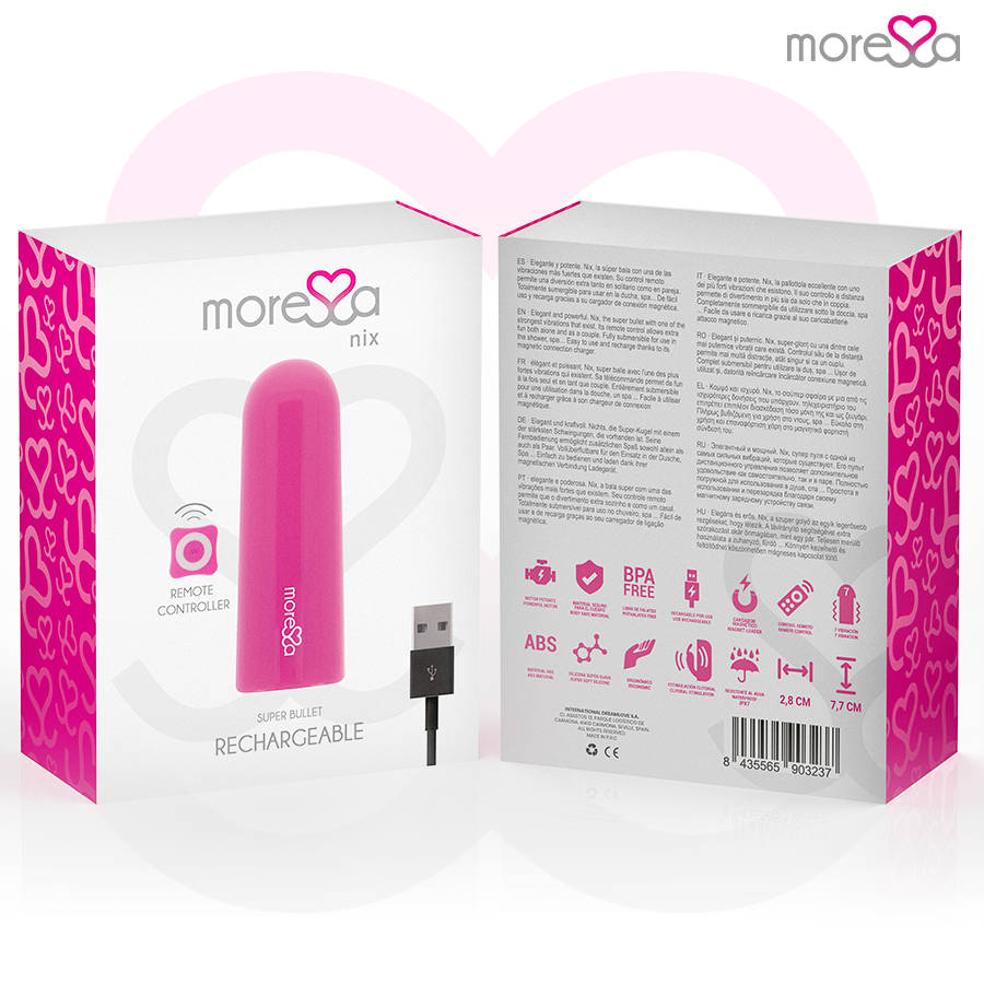 Bullet vibrator MORESSA - Nix, roza