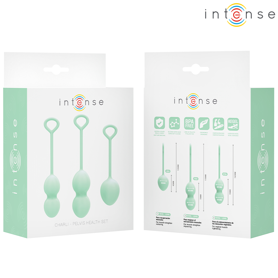 INTENSE - CHARLI KEGEL BALL KIT LIGHT JADE GREEN