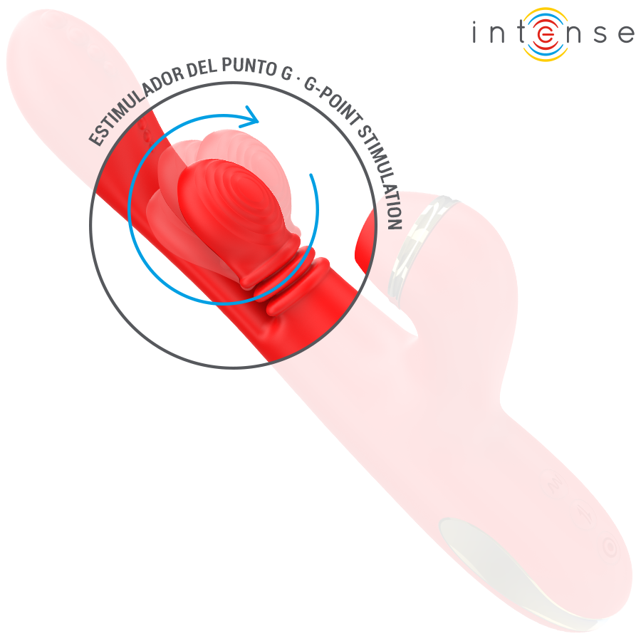 Rabbit vibrator Intense Katy, menljivi nastavki