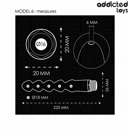 ADDICTED TOYS - ANAL CLEANER WITH UNIVERSAL ADAPTER MODEL 6