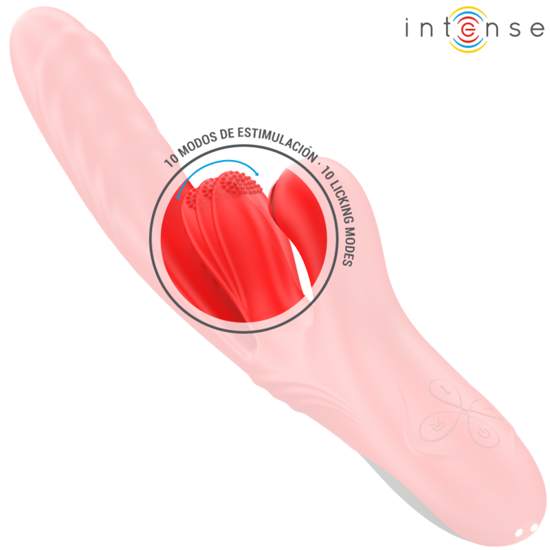 INTENSE - KAROL MULTIFUNCTION VIBRATOR THRUST & STIMULATION & STIMULATING WAVES RED
