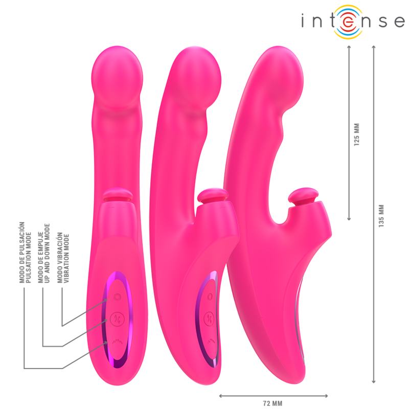 Rabbit vibrator Intense Emi, roza