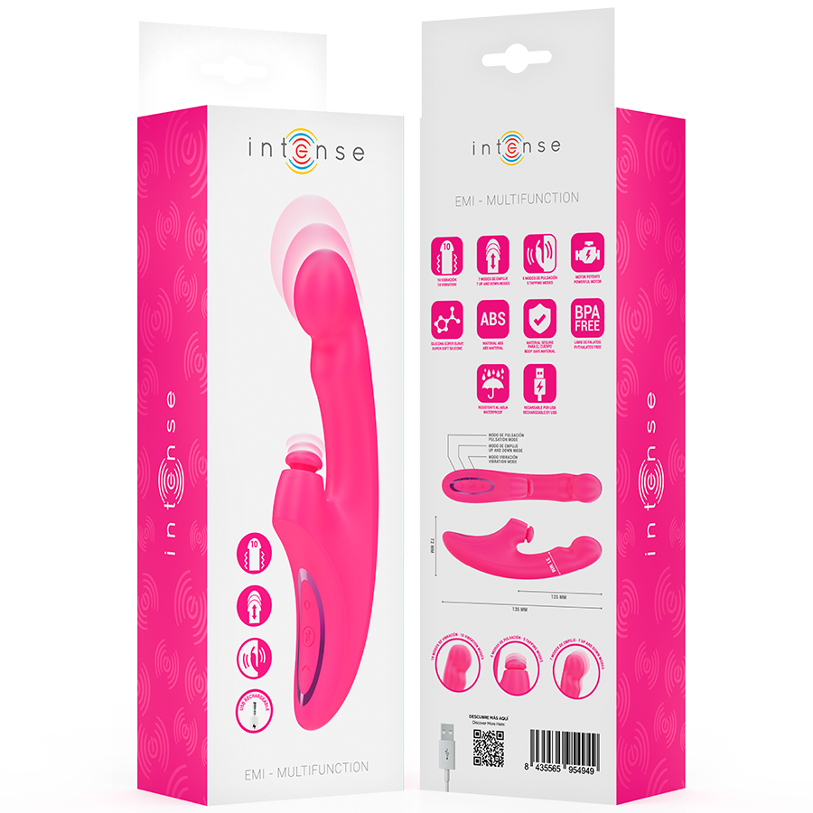 Rabbit vibrator Intense Emi, roza