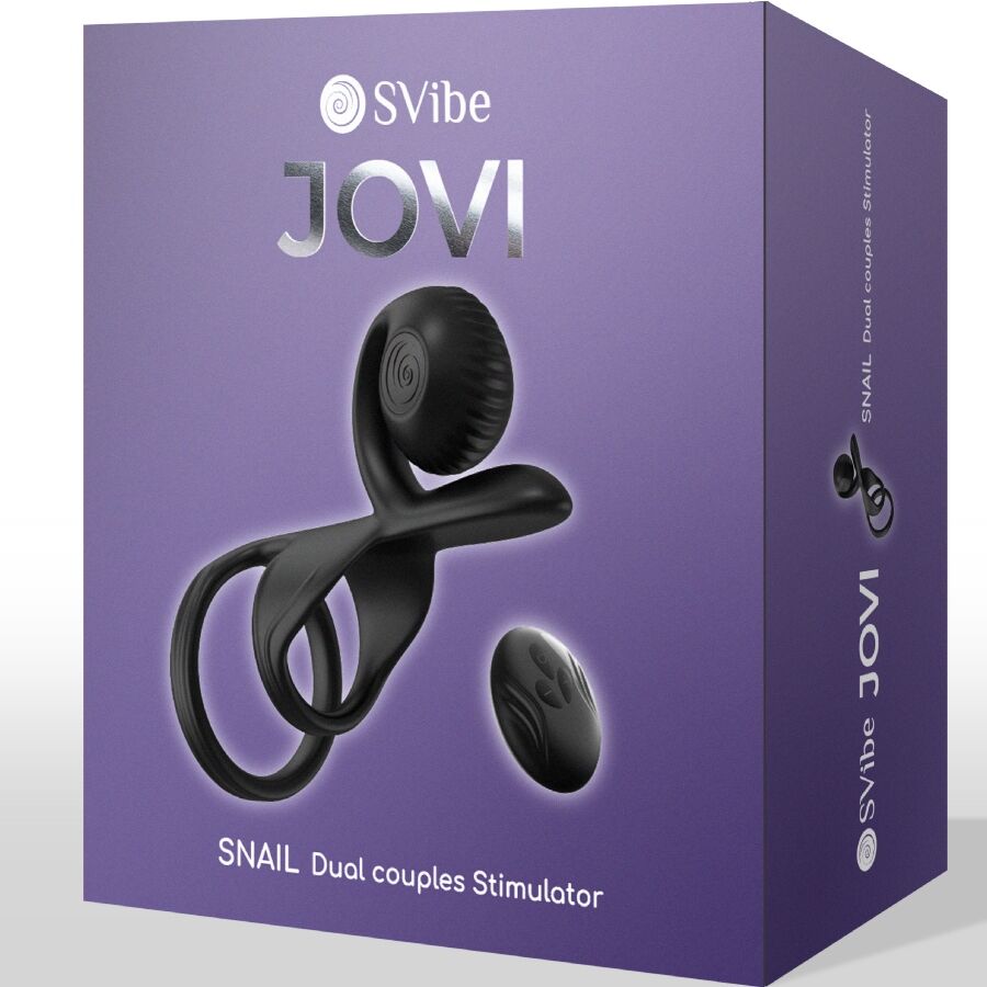 Vibrator za pare Snail Vibe Jovi Ring, črna