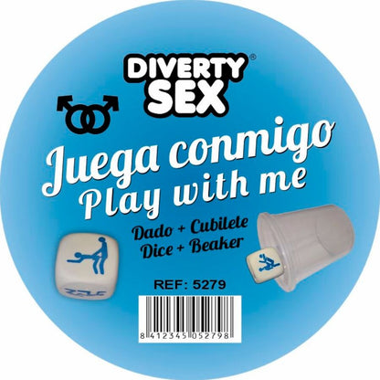 DIABLO PICANTE - WHITE HARD DICE WITH MEN POSITIONS AND CUBE