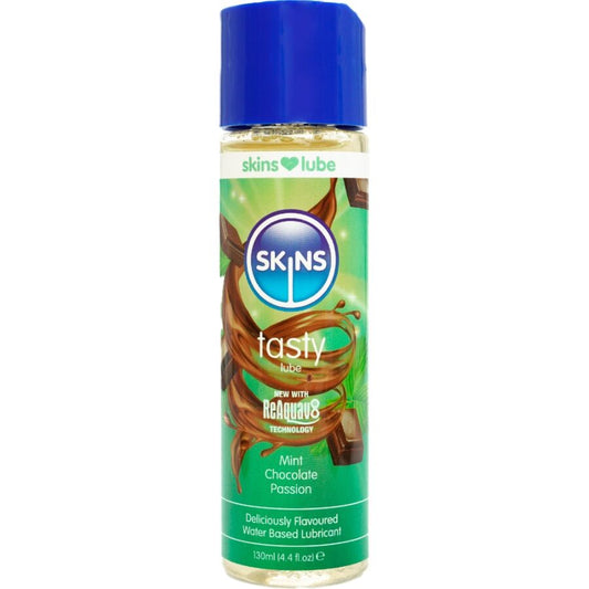 SKINS - TASTY WATER-BASED LUBRICANT MINT & CHOCOLATE 130 ML