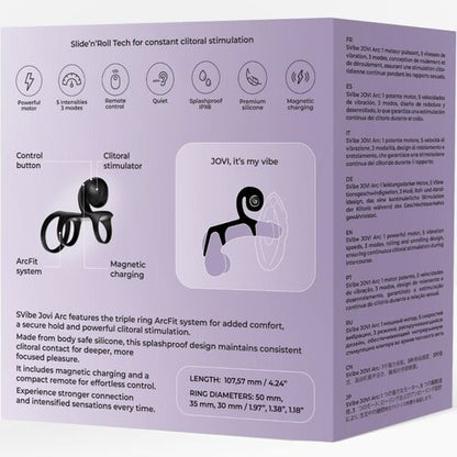 Vibrator za pare Snail Vibe Jovi Arc, črna