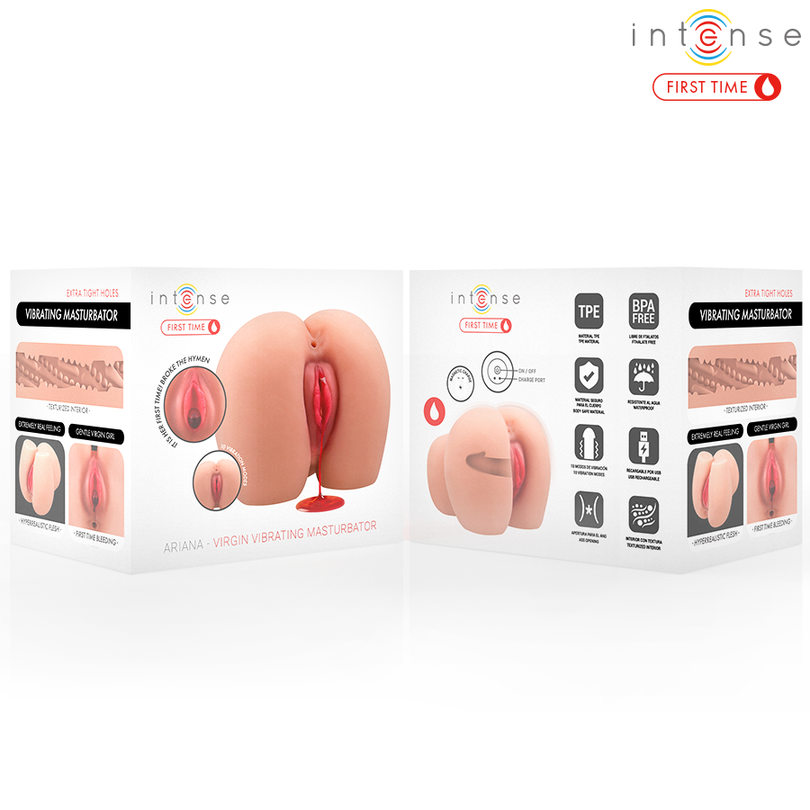 INTENSE FIRST TIME - ARIANA VIRGIN VIBRATOR MASTURBATOR WITH BLEEDING