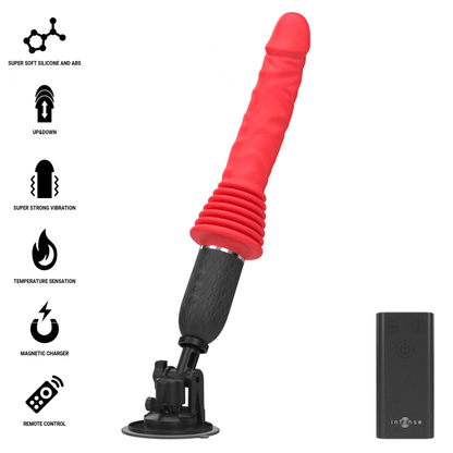 INTENSE - CYNTHIA REMOTE CONTROL THRUSTING VIBRATOR WITH HEAT