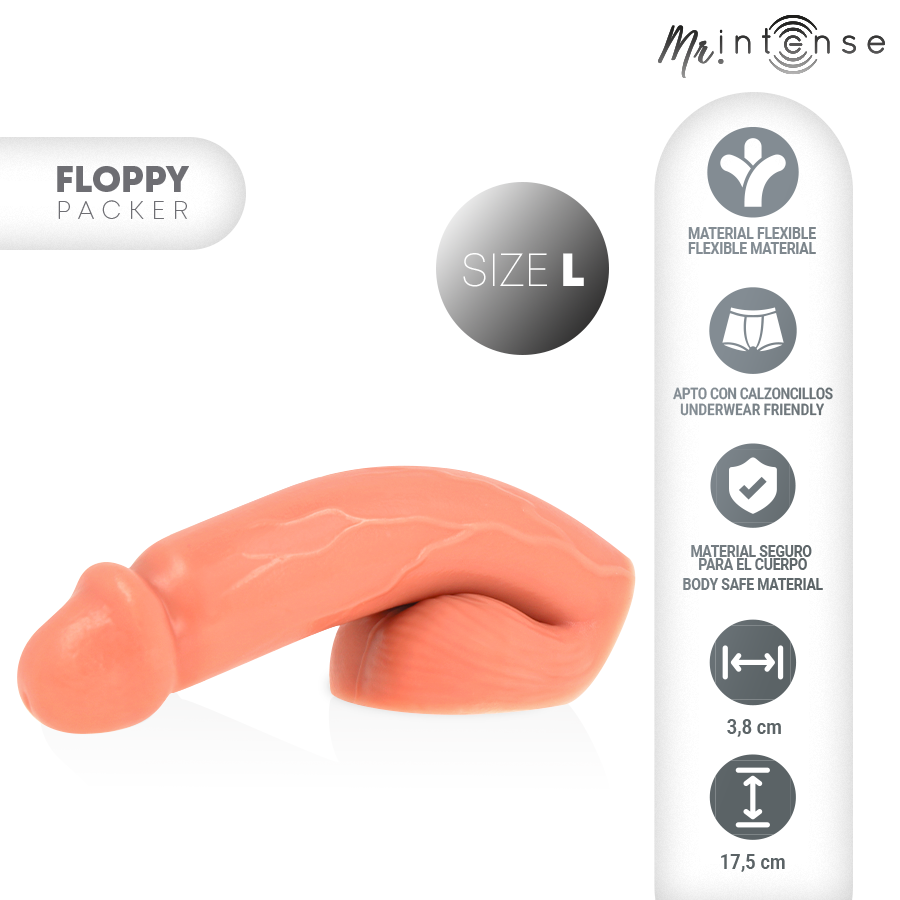 Realističen penis za vsakodnevno nošenje Mr Intense Floppy, L
