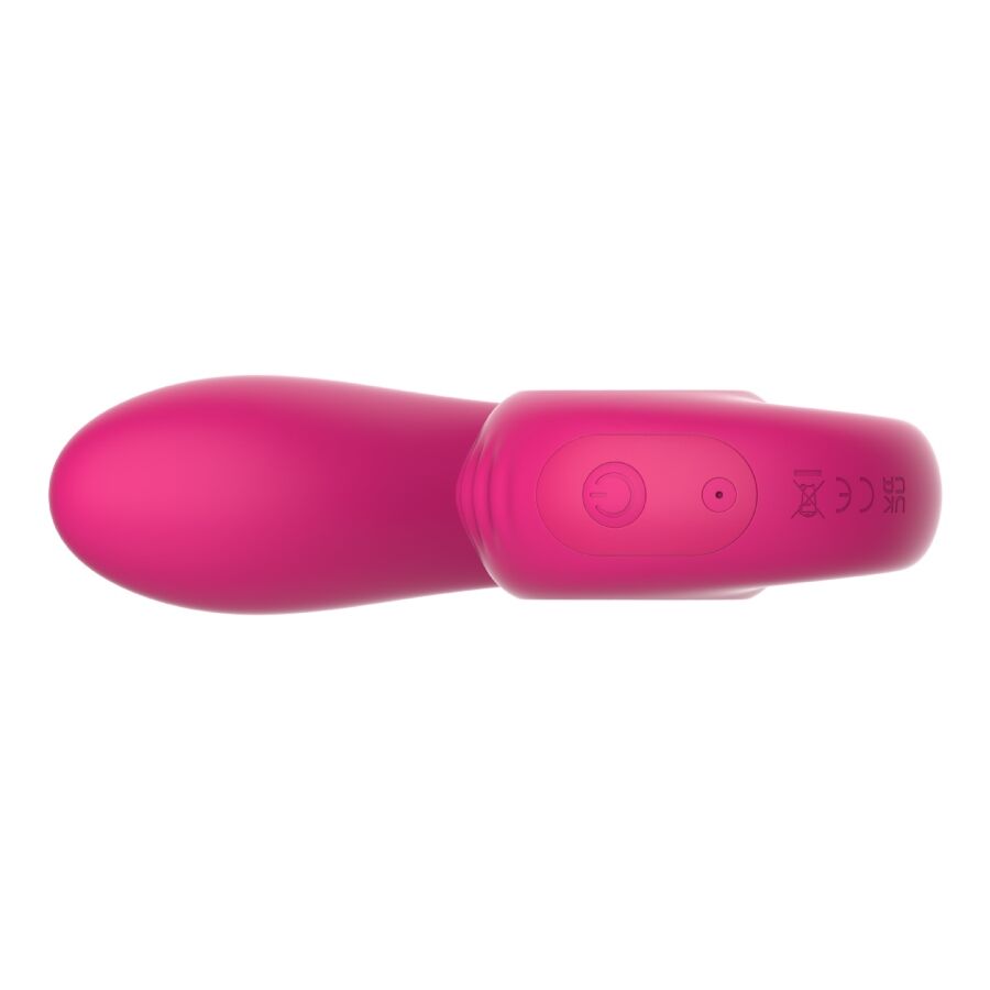 Vibrator za dvojno stimulacijo G-točke in klitorisa Snail Vibe Gizi Lite, roza