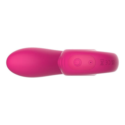 Vibrator za dvojno stimulacijo G-točke in klitorisa Snail Vibe Gizi Lite, roza