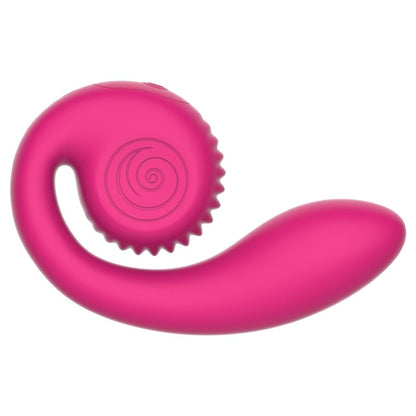 Vibrator za dvojno stimulacijo G-točke in klitorisa Snail Vibe Gizi Lite, roza