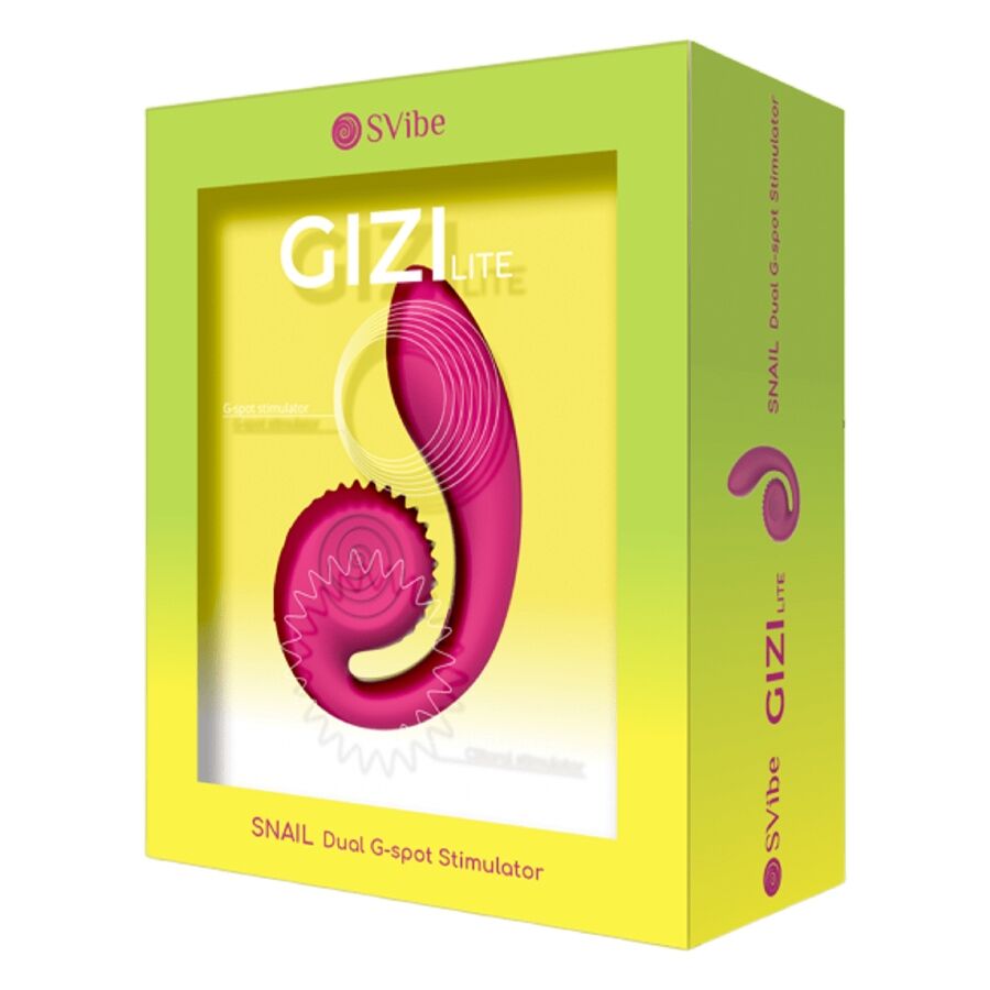 Vibrator za dvojno stimulacijo G-točke in klitorisa Snail Vibe Gizi Lite, roza