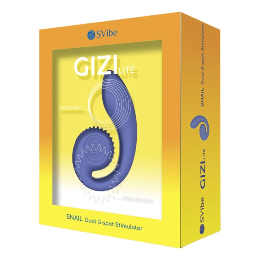 Vibrator za dvojno stimulacijo G-točke in klitorisa Snail Vibe Gizi Lite, modra