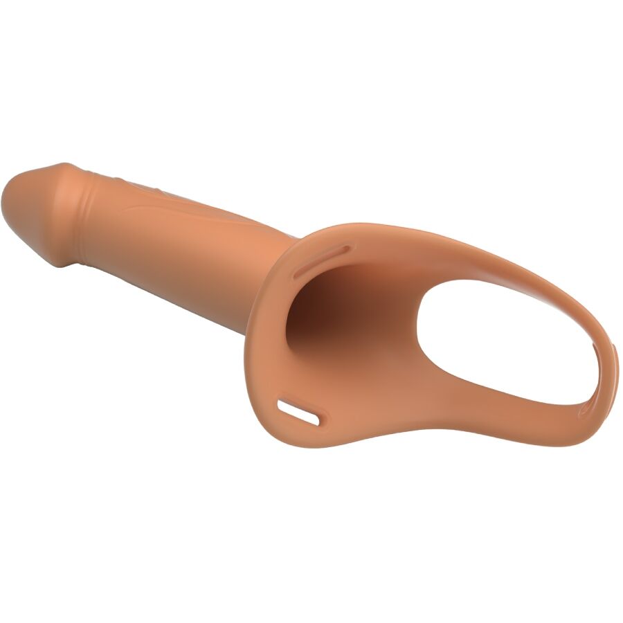 PRETTY LOVE - LANDON LIGHT-SKIN VIBRATING STRAP-ON