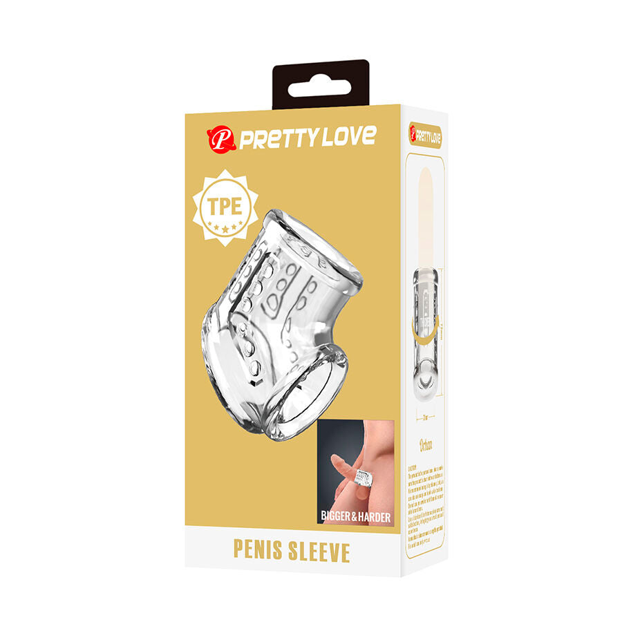 PRETTY LOVE - SHORT TRANSPARENT PENIS SHEATH