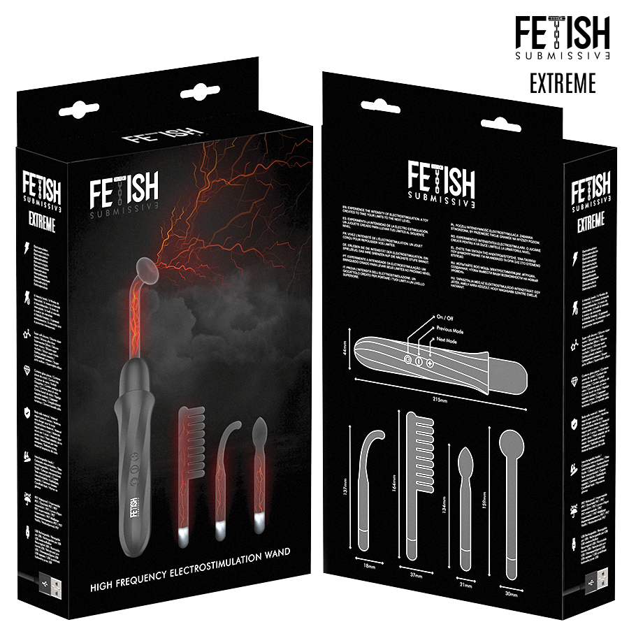 Elektrostimulacijska palica Fetish Submissive Electro Wand Vibrator