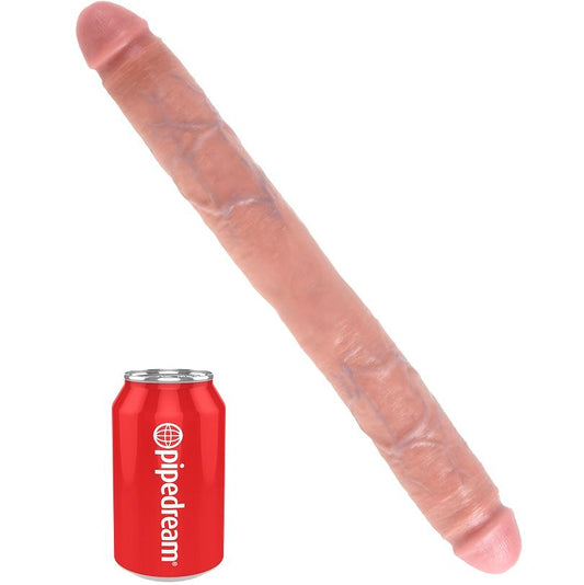 KING COCK - DEBEL DVOJNI DILDO MESO 40,6 CM