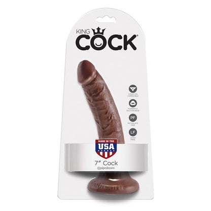 KING COCK - 7 DILDO ČOKOLADA 17,8 CM