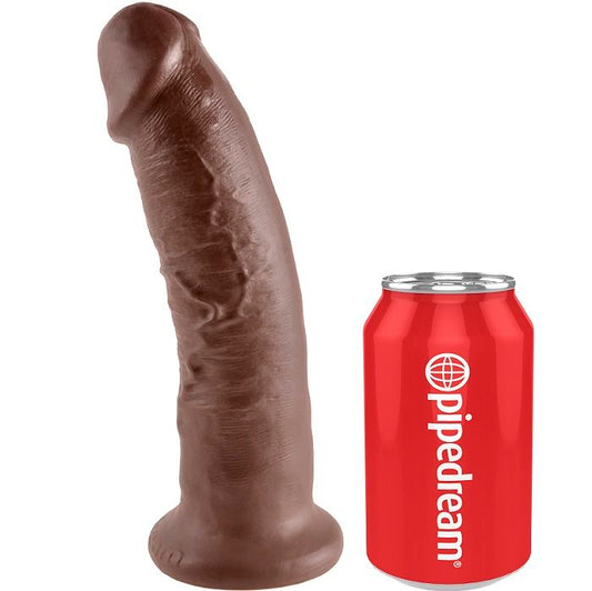 KING COCK - 9 DILDO RJAVI 22,9 CM