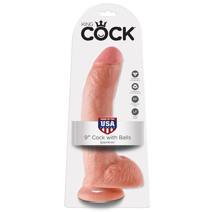 KING COCK - 9 DILDO MESO S KROGLICAMI 22,9 CM