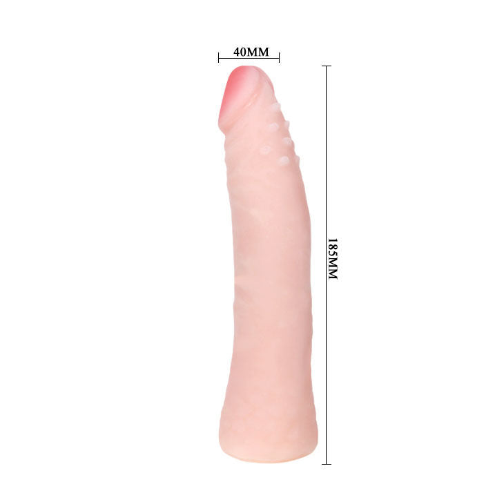 BAILE - REALISTIČEN SILIKONSKI DILDO NA DOTIK KOŽE 19 CM NAKLJUČNA BARVA ŠKATLE
