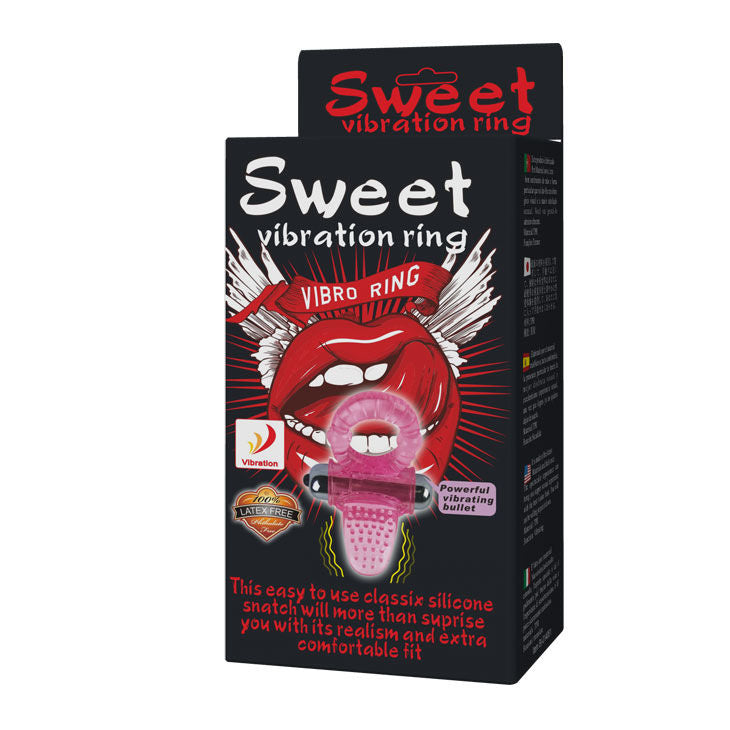 BAILE - SWEET ABS 10 RITMOV OBROČ ROZA VIBRATOR PENIS OBROČ