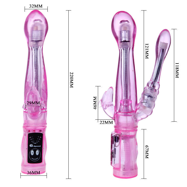 BAILE - FLEKSIBILNI VIBRATOR Z ANALNIM STIMULATORJEM