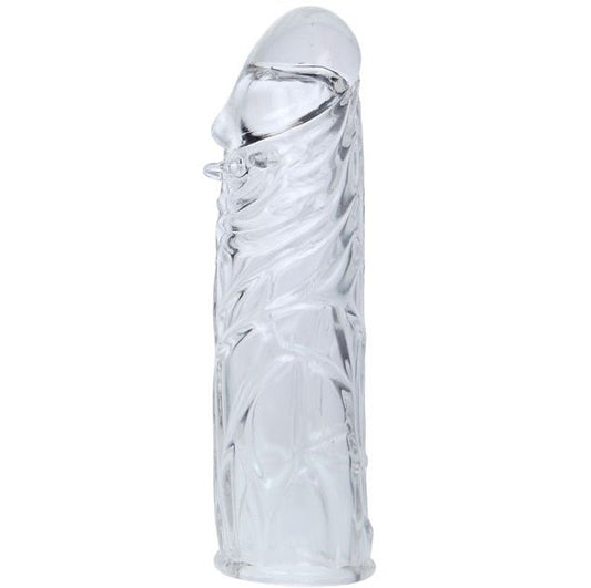 BAILE - LILA PREVLEKA ZA PENIS IZ PRILAGODLJIVEGA SILIKONA 13 CM