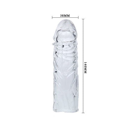 BAILE - LILA PREVLEKA ZA PENIS IZ PRILAGODLJIVEGA SILIKONA 13 CM