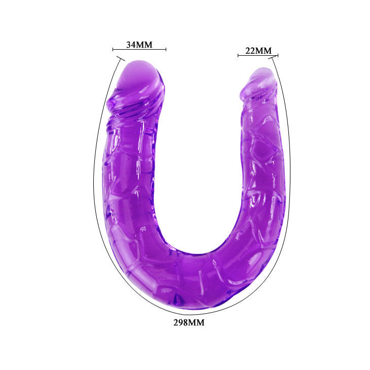 BAILE - DVOJNI DILDO V LILA PROŽNEM ŽELEJU