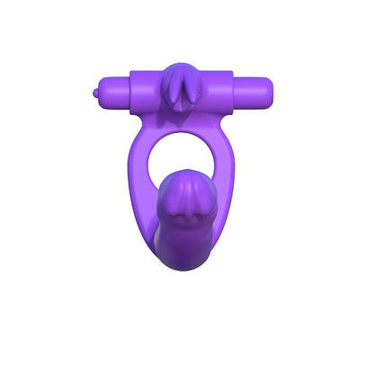 FANTASY C-RINGZ - SILIKONSKI DVOJNI VIBRATOR ZAJEC