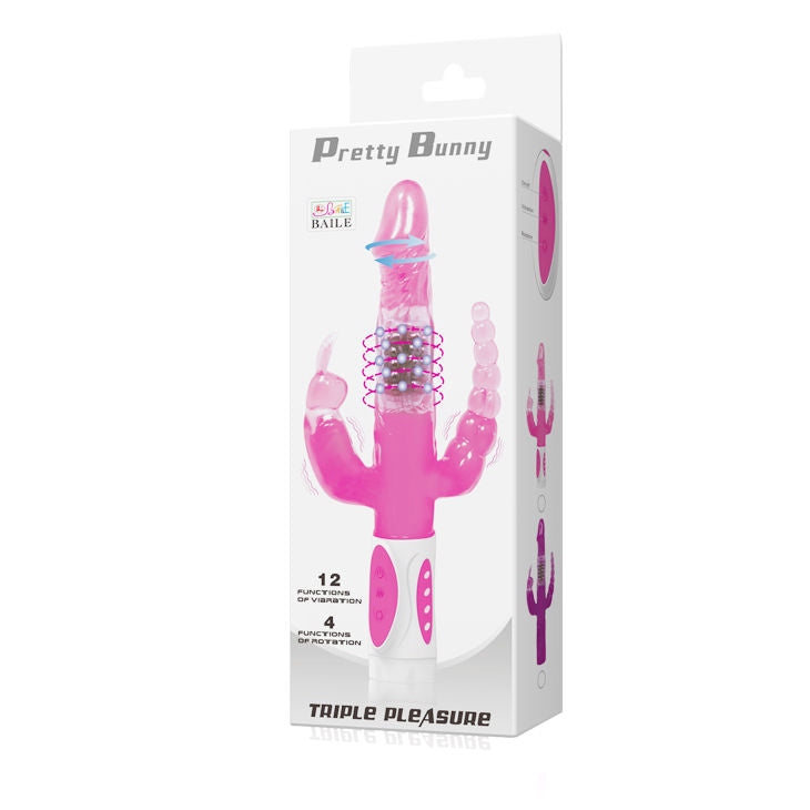 BAILE - PRETTY BUNNY TROJNI VIBRATOR ROTATOR