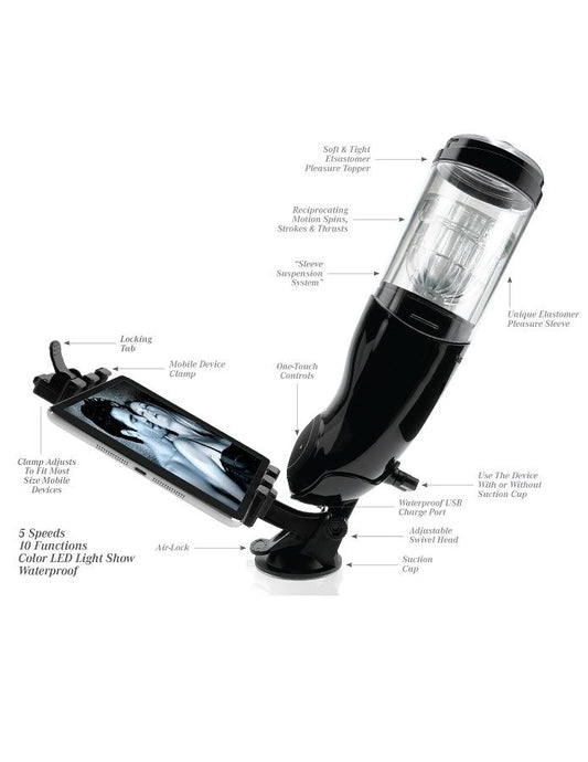 EXTREME TOYZ - PDX MEGA BATOR USB MOŠKI MASTURBATOR USTA RDEČA