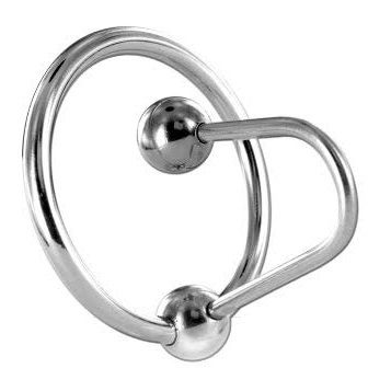 Obroček s čepom za penis Metal Hard