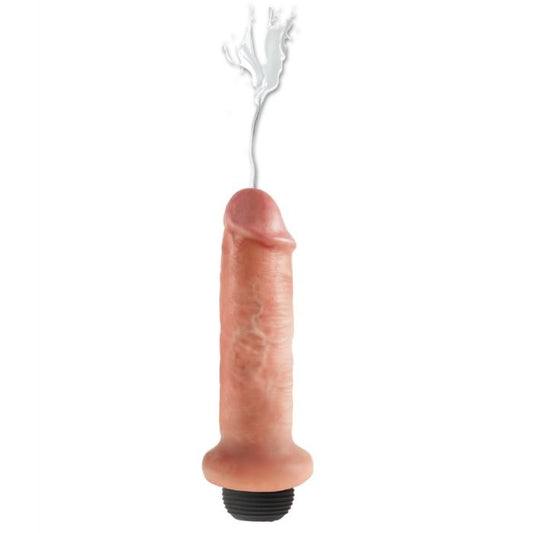 KING COCK - 17,8 CM BRIZGALNI DILDO