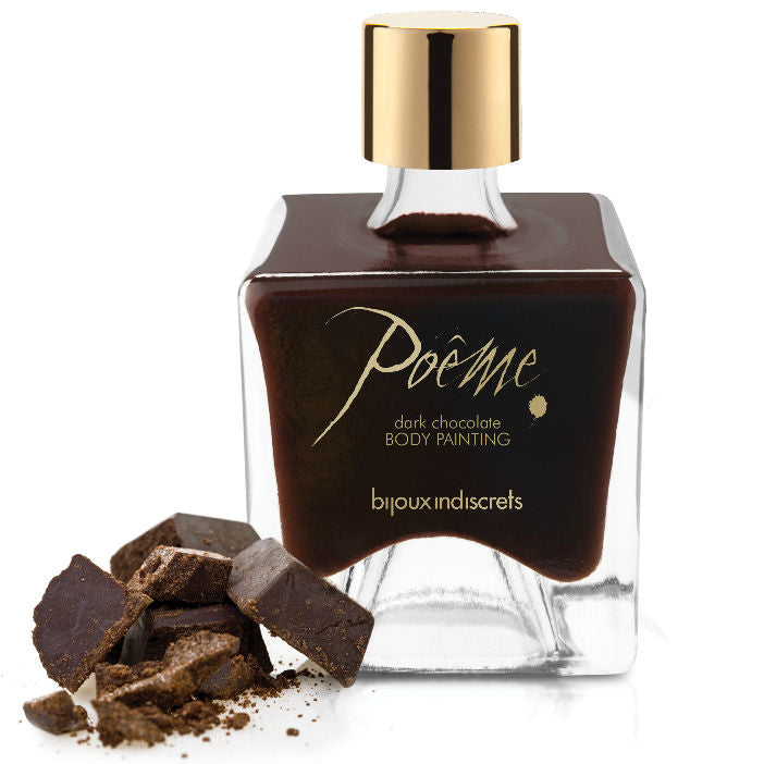 Jedilna barva za telo Bijoux - Poeme Black Chocolate, 50 g