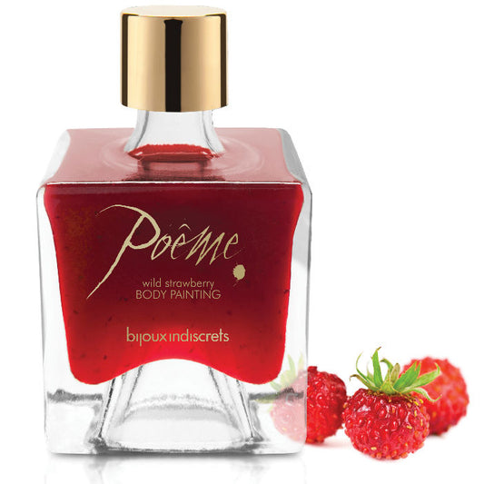 Jedilna barva za telo Bijoux - Poeme Wild Strawberry, 50 g