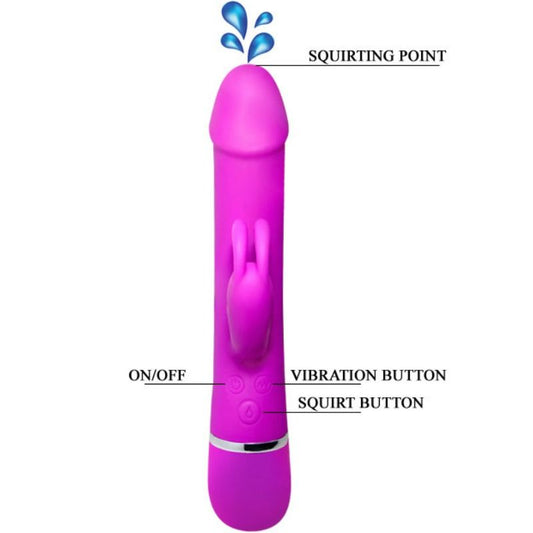 PRETTY LOVE - HENRYJEV VIBRATOR Z 12 NAČINI VIBRIRANJA IN FUNKCIJO SQUIRT