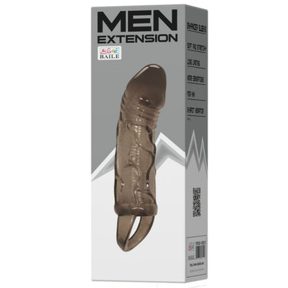 BAILE - PODALJŠEK ZA PENIS S TRAKOM ZA MODA ČRN 13,5 CM