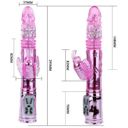 BAILE - AKUMULATORSKI VIBRATOR Z VRTENJEM IN UTRIPAJOČIM STIMULATORJEM MASLENE MIŠICE